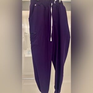 FIGS 3xL dark purple scrub bottoms. Used but still have lots of life left.